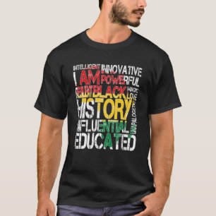 Schwarzgeschichte Monat schwarzer Pride Afrikanisc T-Shirt