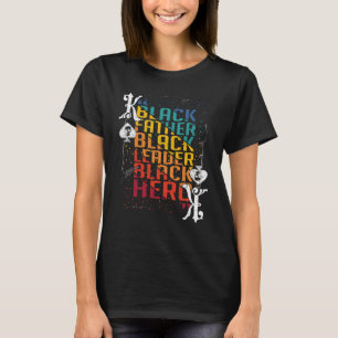 Schwarzgeschichte Monat stolzer Poker Vater T-Shirt