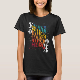 Schwarzgeschichte Monat stolzer Poker Vater T-Shirt