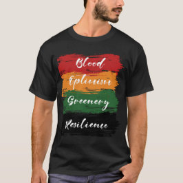 Schwarzgeschichte Monatsflagge mit Worten T-Shirt