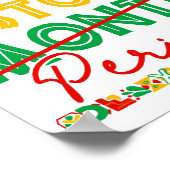 Schwarzgeschichte Monatszeit Afrikanischer Amerika Poster (Ecke)