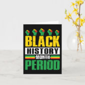 Schwarzgeschichte Monatszeit Bhm African American  Karte (Gelbe Blume)