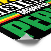 Schwarzgeschichte Monatszeit Bhm African American  Poster (Ecke)