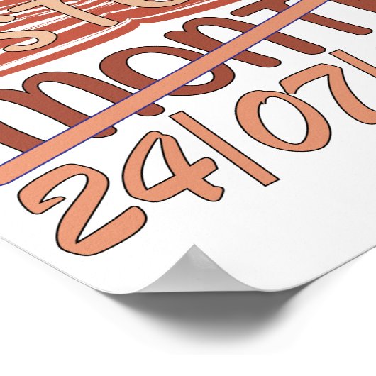 Schwarzgeschichte Poster (Ecke)