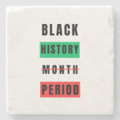 Schwarzgeschichte Steinuntersetzer (Vorderseite)