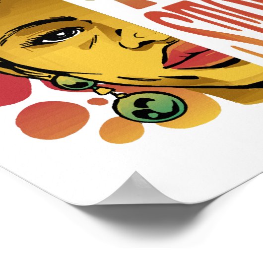 Schwarzgeschichte Sturm Poster (Ecke)