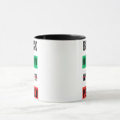 Schwarzgeschichte Tasse (Zentrum)