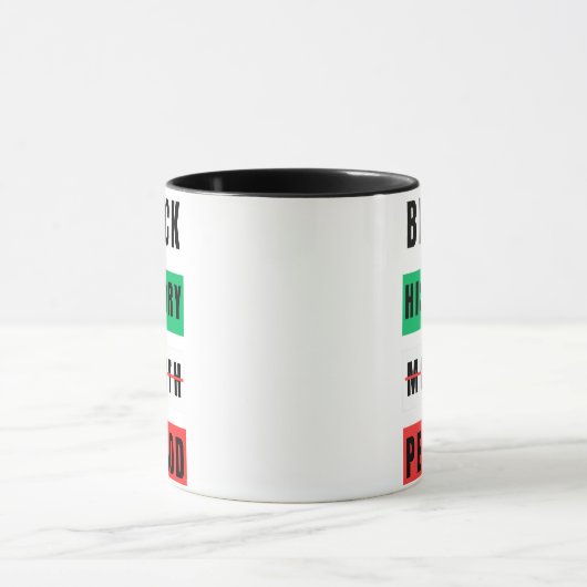 Schwarzgeschichte Tasse (Zentrum)