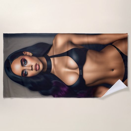 Schwarzgiftmodell Strandtuch (Vorderseite)