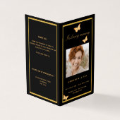 Schwarzgold-Foto-Schmetterlingsprogramm (Vorderseite)