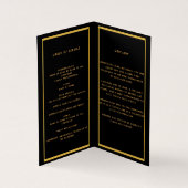 Schwarzgold-Foto-Schmetterlingsprogramm (Innenseite)