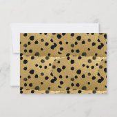 SCHWARZGOLD-LEOPARDRUCKER SAVE THE DATE ANKÜNDIGUNG (Rückseite)