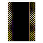 Schwarzgold Tischnummer (Rückseite)