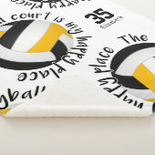 Schwarzgoldvolleyball-Happy Place Typografie Sherpadecke (3/4)