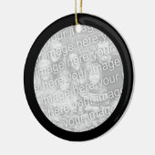 Schwarzgrenzenfamilie Foto Keramikornament (Links)