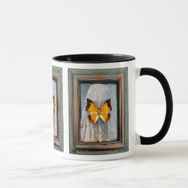 Schwarzgrenzenlose Anklagen Schmetterling-Kaffeepa Tasse
