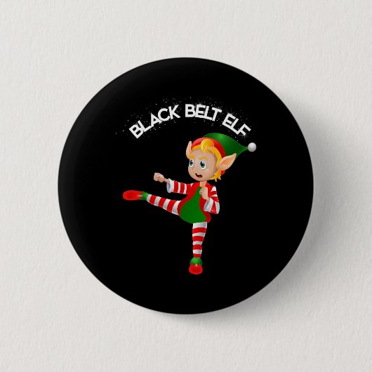Schwarzgurt Elf-Taekwondo, Karate, Jui Jitsu, Kick Button (Vorderseite)