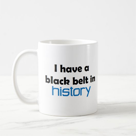 Schwarzgurt Geschichte Kaffeetasse (Links)