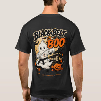 Schwarzgurt in Boo Halloween Karate-Shirt T-Shirt