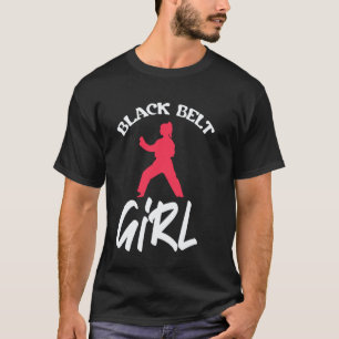 Schwarzgurt-Mädchen - Karate Taekwondo Kung Fu Jiu T-Shirt