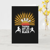 Schwarzgürtel Karte (Gelbe Blume)