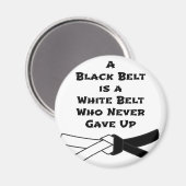 Schwarzgürtel Magnet (Vorderseite/Rückseite)