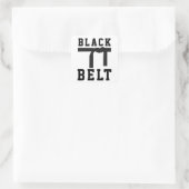 Schwarzgürtel Quadratischer Aufkleber (Tasche)