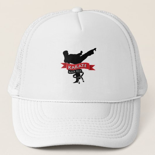 Schwarzgürtel Truckerkappe (Vorderseite)