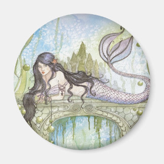 SCHWARZHAIRED MERMAID MAGNET