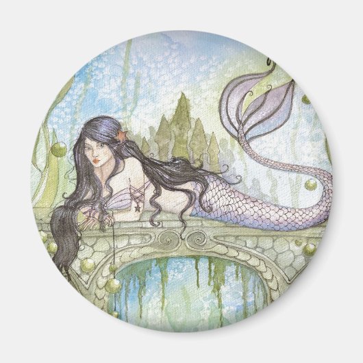 SCHWARZHAIRED MERMAID MAGNET (Vorne)