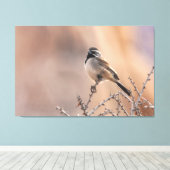 Schwarzhalsammer Leinwanddruck (Insitu (Holzboden))
