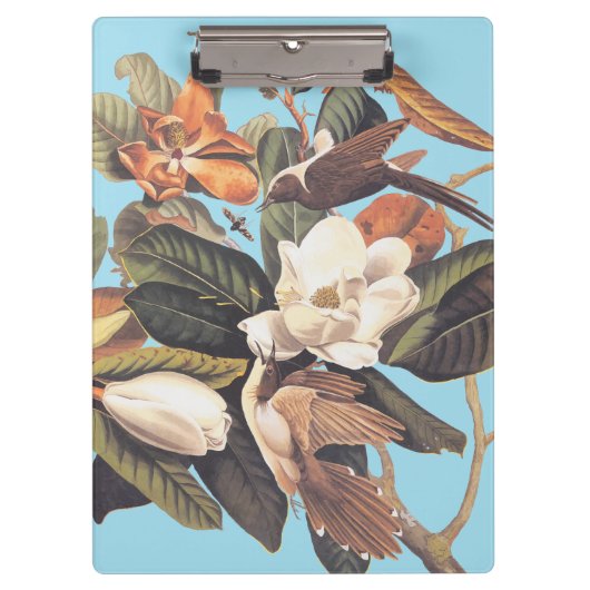 Schwarzhaltiger Kuckuckoo-Vogel Klemmbrett (Vorderseite)