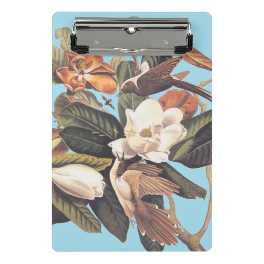 Schwarzhaltiger Kuckuckoo-Vogel Mini Klemmbrett (Vorderseite)