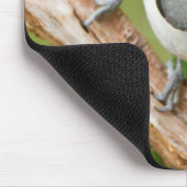 Schwarzhauben-Meise Mousepad (Ecke)