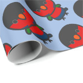 Schwarzhaubenlori Geschenkpapier (Rolleneckpunkt)