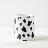 Schwarzherzmuster Kaffeetasse (Mittel)