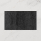 Schwarzholz-Veneer-Holzkorn Visitenkarte (Rückseite)