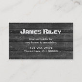 Schwarzholzkorn für Auftragnehmer Visitenkarte (Vorderseite)