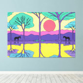 SCHWARZHORSE LEINWANDDRUCK (Insitu (Holzboden))