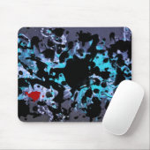 SCHWARZINK | Blauer Spritzer Mousepad (Mit Mouse)