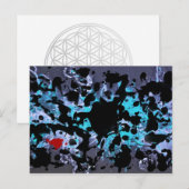SCHWARZINK | Gelber Spritzer Postkarte (Vorne/Hinten)