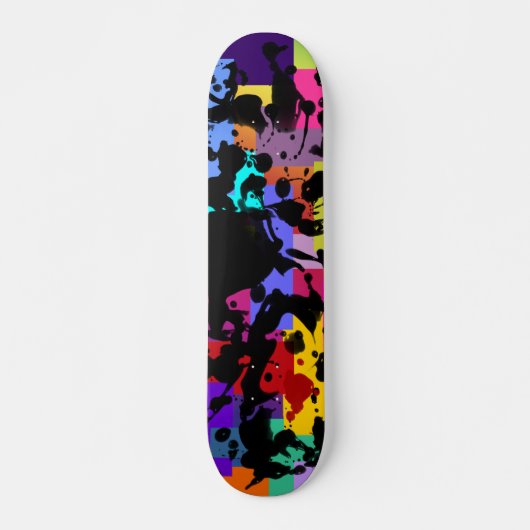 SCHWARZINK | geo-farbig Skateboard (Vorne)