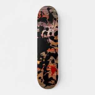 SCHWARZINK   Grunge-Malerei Skateboard