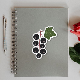 SchwarzJohannisbeere Aufkleber