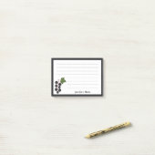 SchwarzJohannisbeere Post-it Klebezettel (Auf Schreibtisch)