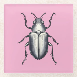 Schwarzkäfer Glasuntersetzer