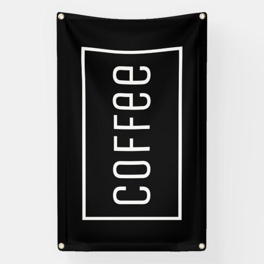 SCHWARZKAFFEE-SIGN BANNER (Vertikal)
