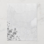 Schwarzkalligrafie Eukalyptus-Haushalt Flyer (Hinten)