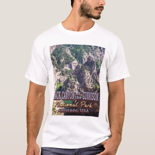 SCHWARZKANYON DES NATIONALPARKS GUNNISON T-Shirt (Vorderseite)