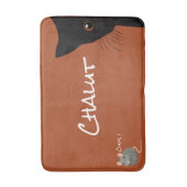 Schwarzkatze Badematte (Vorderseite Vertikal)